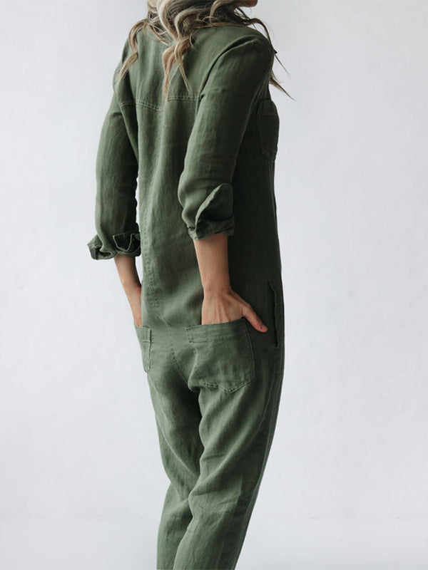 Lässiger langärmeliger Jumpsuit