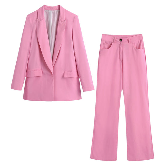 Eleganter Ein-Knopf-Blazer mit Hose