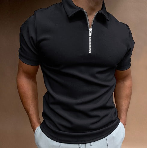 Alex | Herren Zip-Poloshirt